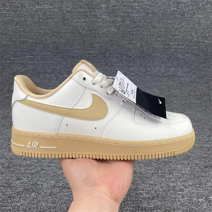 Women's Air Force 1 White/Brown Shoes Top 253